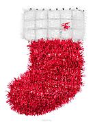 Новогоднее украшение "Носок красный" 32 х 19 см.