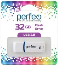 Флэшка Perfeo USB 32GB White