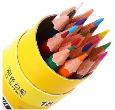 Набор цветных карандашей в тубе, 12 шт.