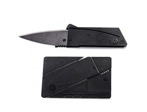 Нож-кредитка складной, черный