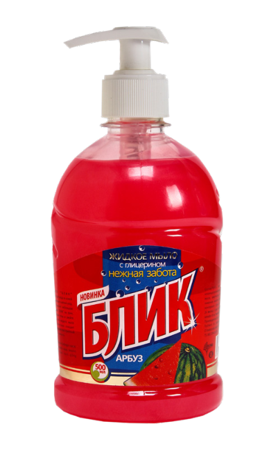 Жидкое мыло для рук БЛИК Арбуз, 500 г.