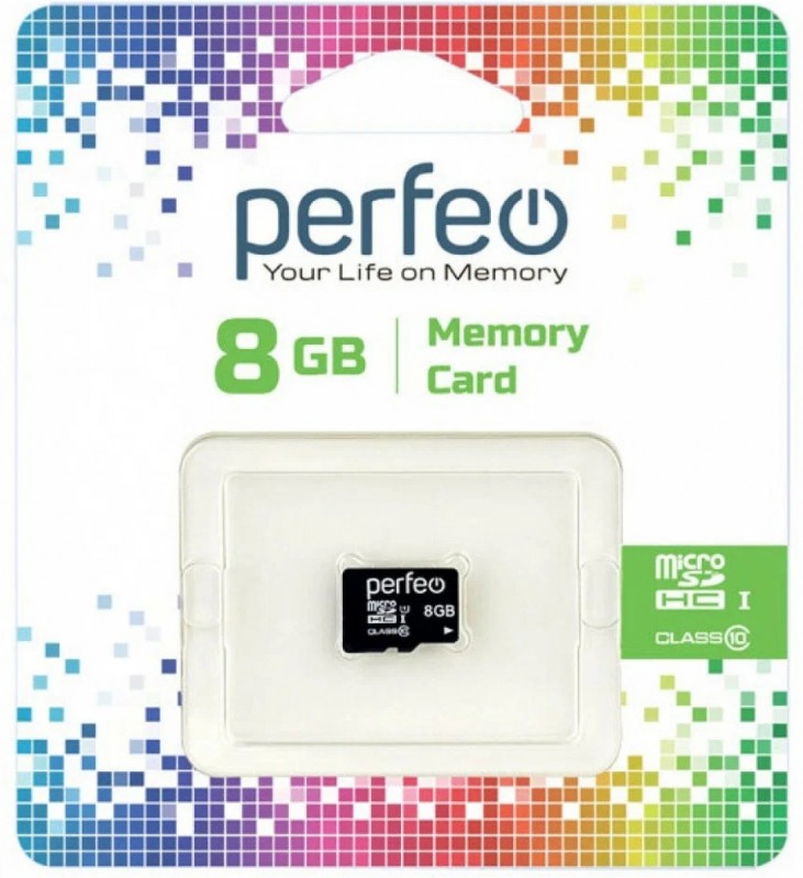 Карта памяти Perfeo microSD 8GB (Class 10), без адаптера
