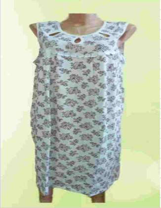 Сорочка ночная женская без рукавов, 48-56 размер