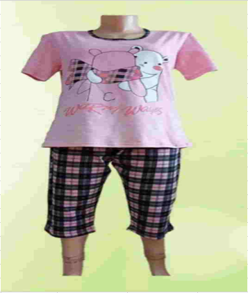 Пижама женская с коротким рукавом в ассортименте, 46-54 размер
